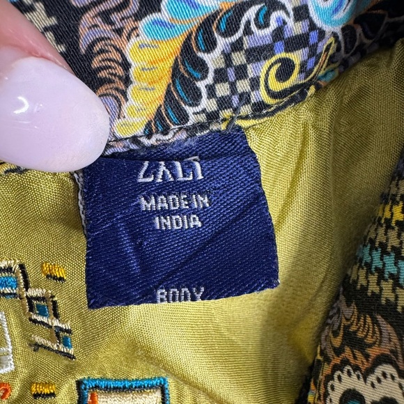 Robert Graham Men’s Casual Button Down Shirt Flip Cuff Black - Picture 4 of 7